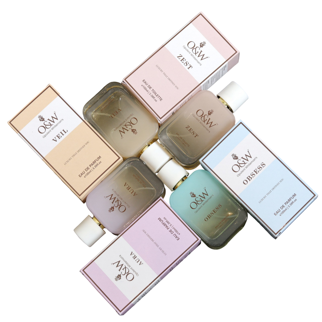 Opulent Whiteman's perfume bottles